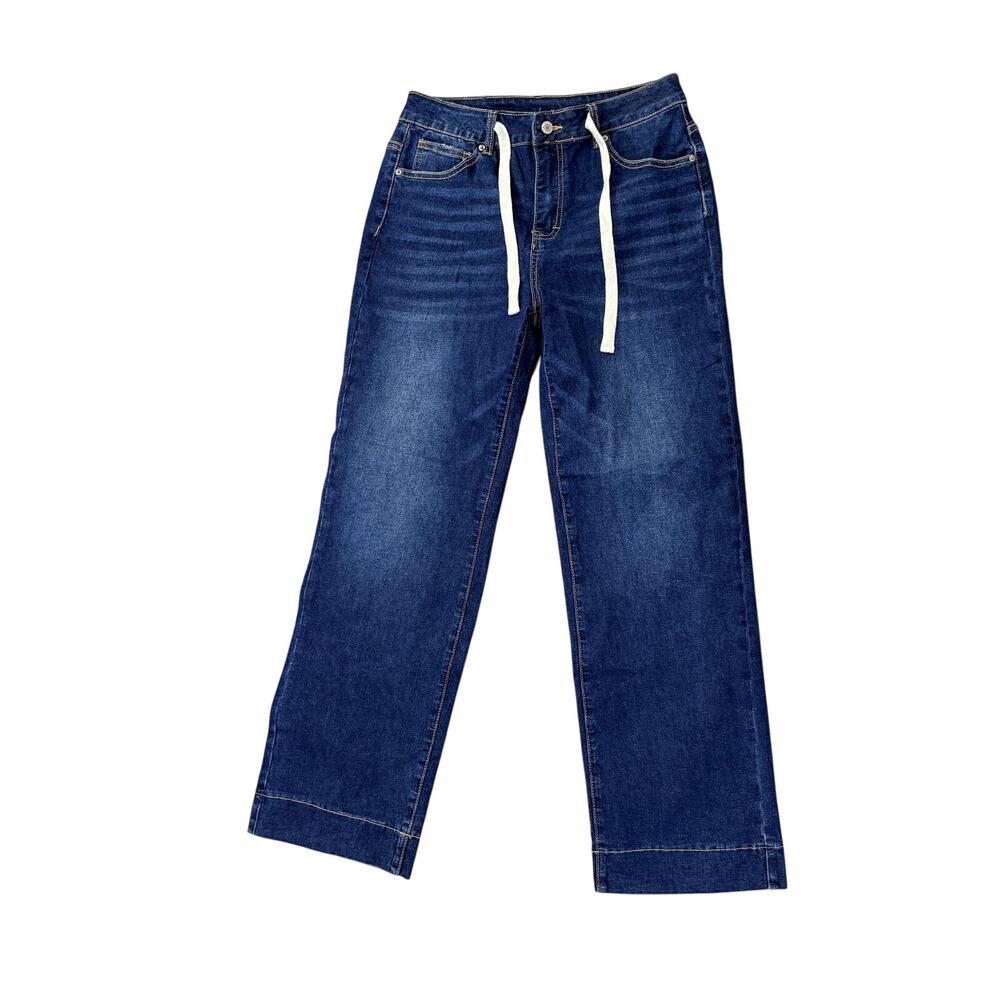 SIDEFEEL Women's Size 10 Dark Blue Denim Jeans Stretch Pants